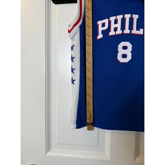 NBA Philadelphia 76ers Okafor #8 Kids Yourth Blue Jersey - Size Medium - Picture 7 of 8